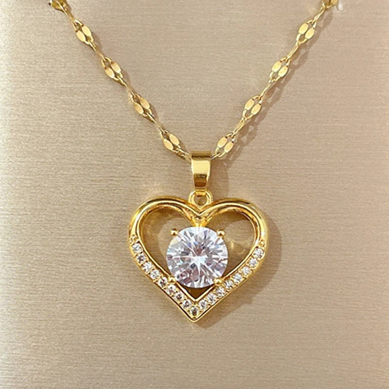 Collar Corazón Diamante