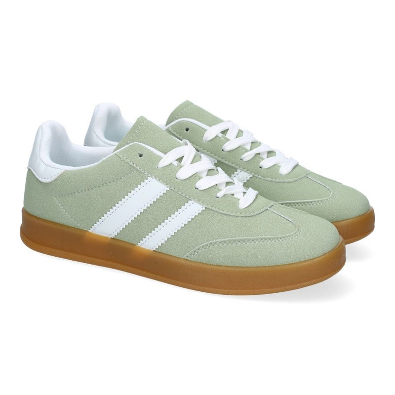Zapatillas Casuales Verdes Para Mujer