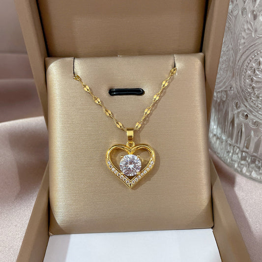 Collar Corazón Diamante