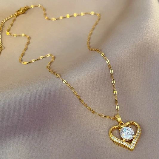 Collar Corazón Diamante